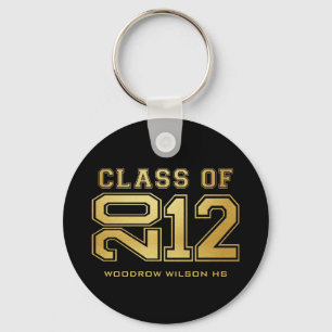 Graduating Class of 2012 Key-Chain (gold) Key Ring