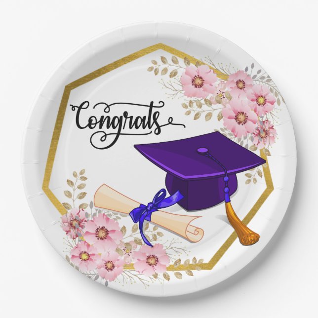 Graduating Class Paper Plate (Front)