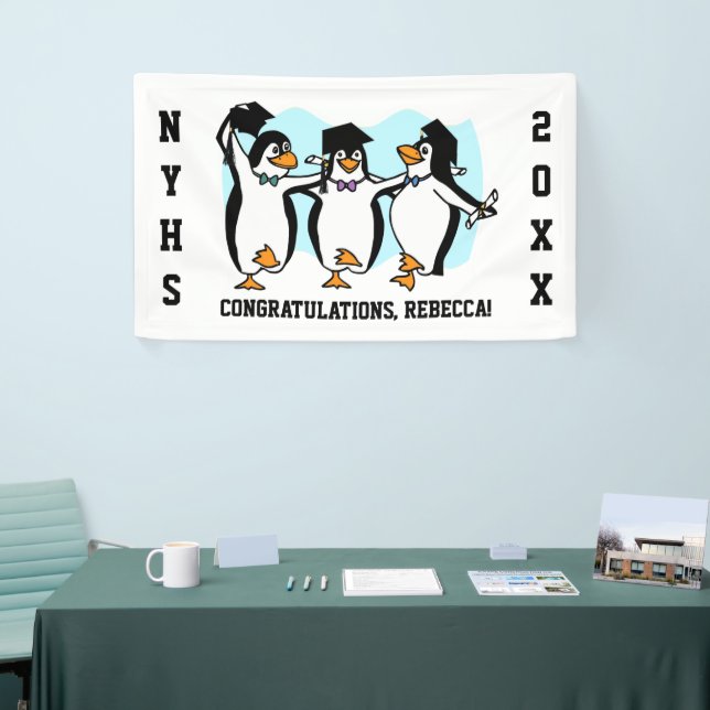 Graduating Penguins Banner (Tradeshow)
