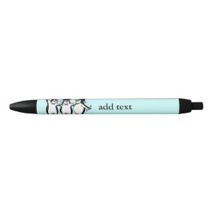 Graduating Penguins Blue Ink Pen