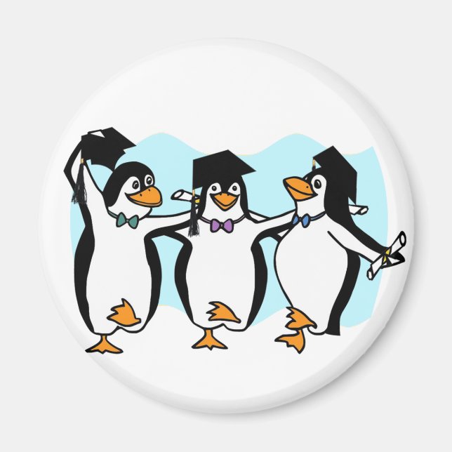 Graduating Penguins Magnet (Front)