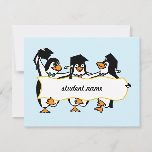 Graduating Penguins w/Banner Announcement (Front)