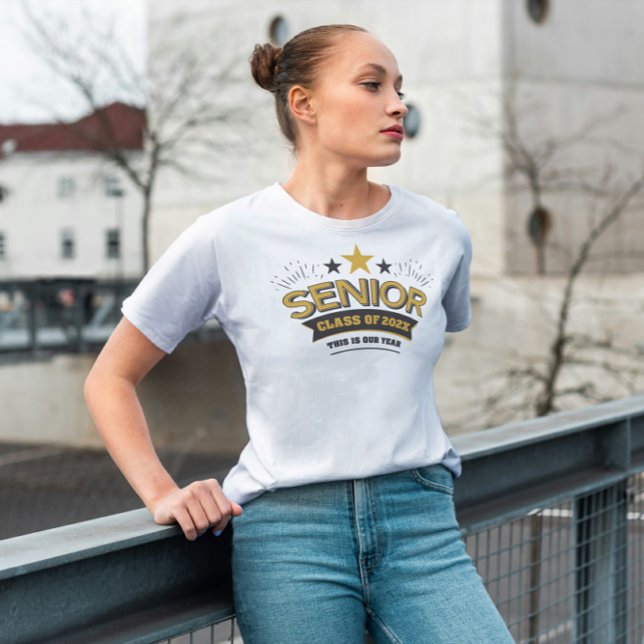 Graduating Senior Stars Tri-Blend Shirt (Creator Uploaded)