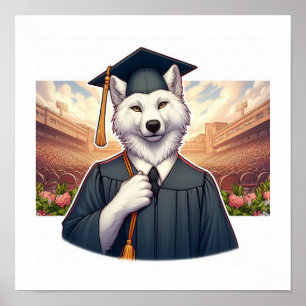 Graduating Wolf Poster