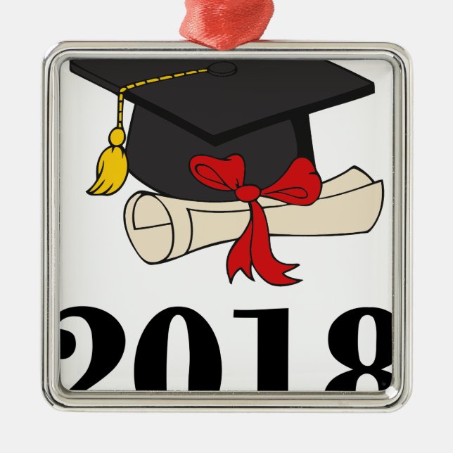 graduation17 metal tree decoration (Front)