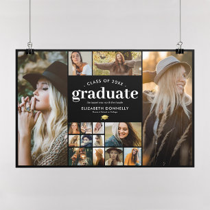 Graduation 15 Photo Collage Poster