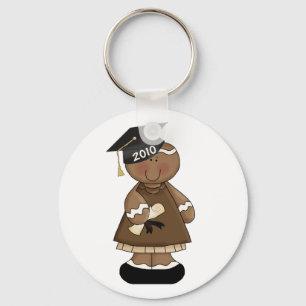 graduation 2010 gingerbread girl key ring