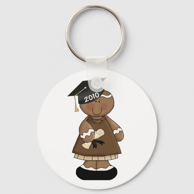 graduation 2010 gingerbread girl key ring (Front)