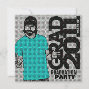 Graduation 2011 Party Invitation Cartoon Photo 1