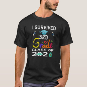 Graduation 2021 I Survived 3Rd Grade Senior Elemen T-Shirt