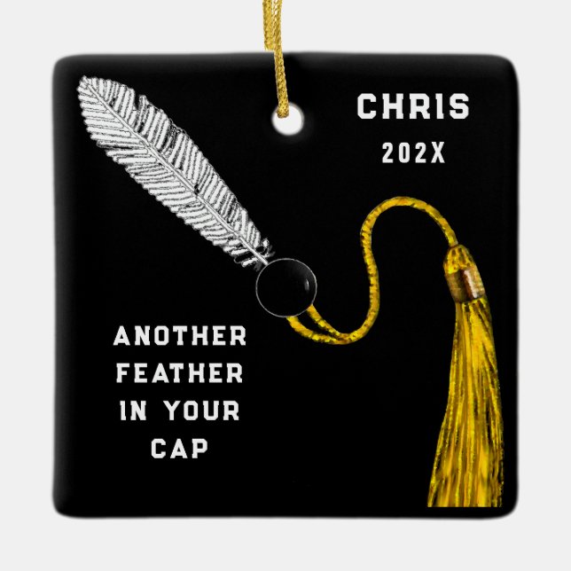 Graduation 2021 Keepsake Ceramic Ornament (Front)