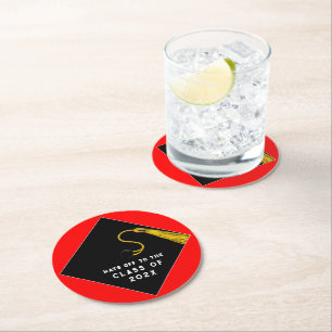 Graduation 2022 Party Favours Round Paper Coaster
