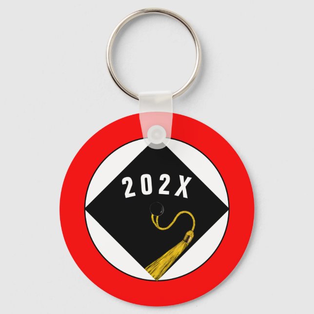 Graduation 2022 Senior Class Keepsake Gift Keychai Key Ring (Front)