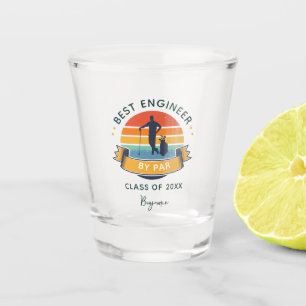 Graduation 2024 Best Engineer By Par Golf Lover Shot Glass