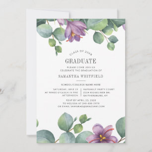 Graduation 2024 Floral Party Invitation