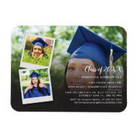 Graduation 2024 Grad Photo Collage Party Invite