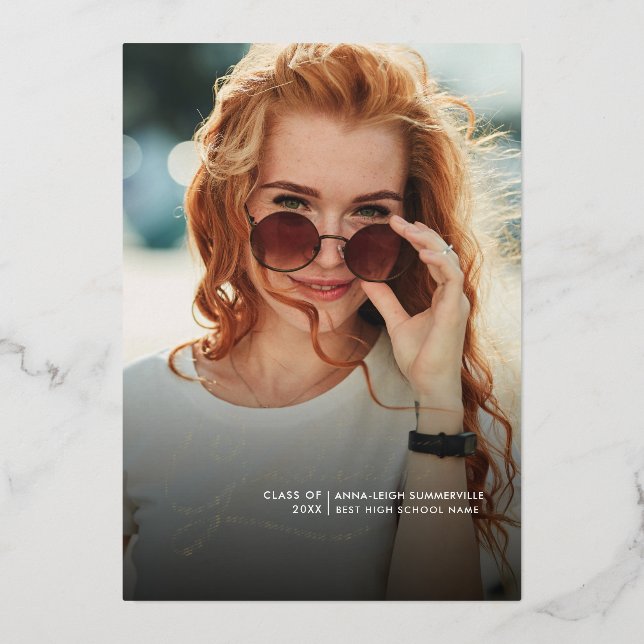 Graduation 2024 Grad Photos Party Gold (Front)