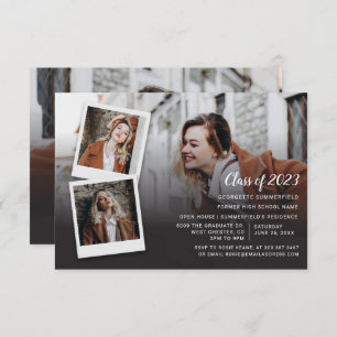 Graduation 2024 Multi-Photo Script Open House Invitation