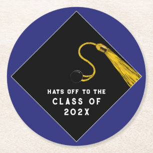 Graduation 2024 Party Favours Round Paper Coaster