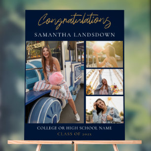 Graduation 2024 Photo Collage Acrylic Sign