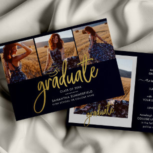 Graduation 2024 Photo Collage Grad Announcement