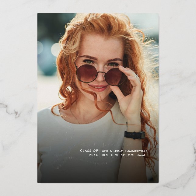 Graduation 2024 Photo Collage Grad Party Silver (Front)