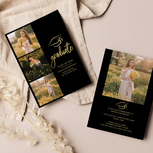 Graduation 2024 Photo Collage Script Grad Announcement