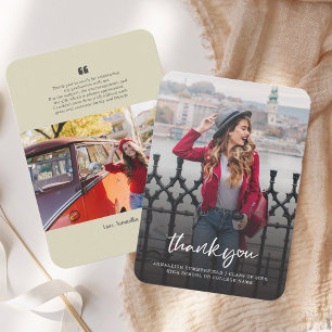 Graduation 2024 Photo Grad Thank You Card
