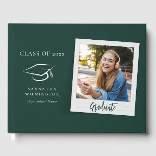 Graduation 2024 Photo Script Grad Party Guest Book
