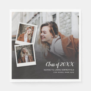 Graduation 2024 Photos Script Grad Party Paper Napkin