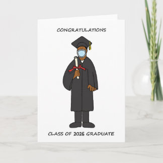 Graduation 2025 African American Male Holiday Card