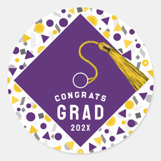 Graduation 2025 Classic Round Sticker (Front)