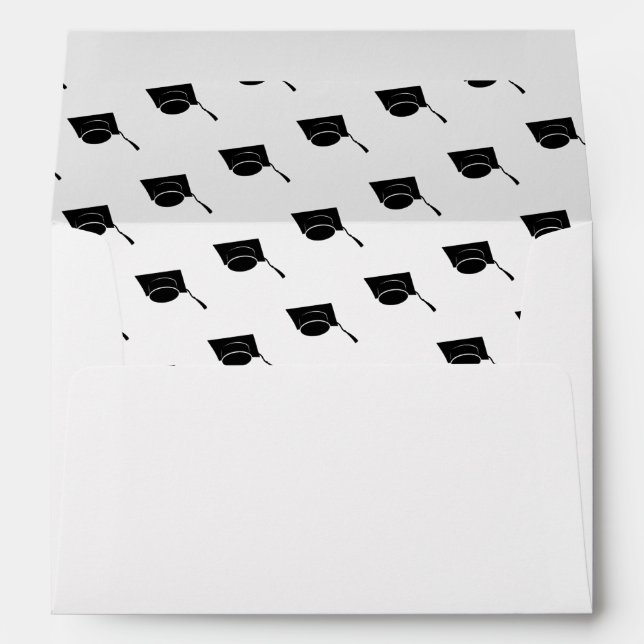 Graduation 2025 Elegant Grad Party Announcement Envelope (Back (Bottom))