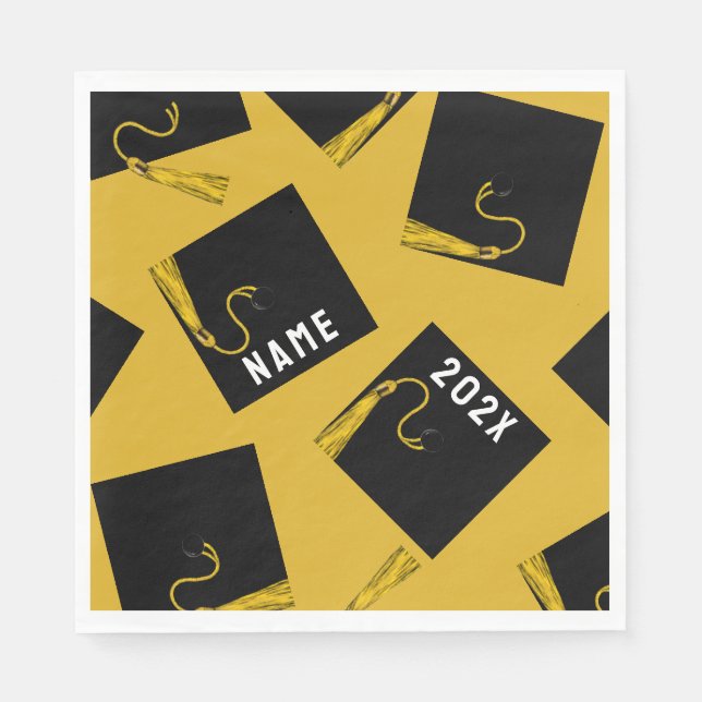 Graduation 2025 Gold Napkin (Front)