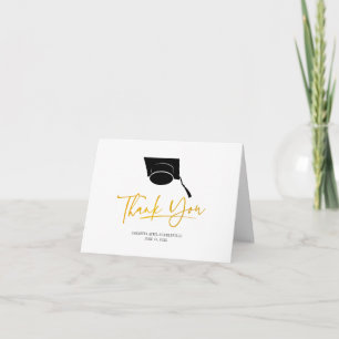 Graduation 2025 Grad Cap Script Thank You Card