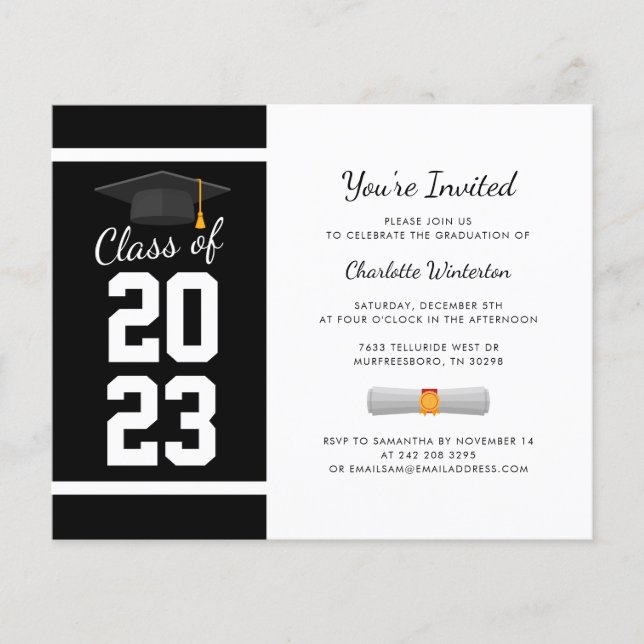 Graduation 2025 Grad Party Invitation (Front)