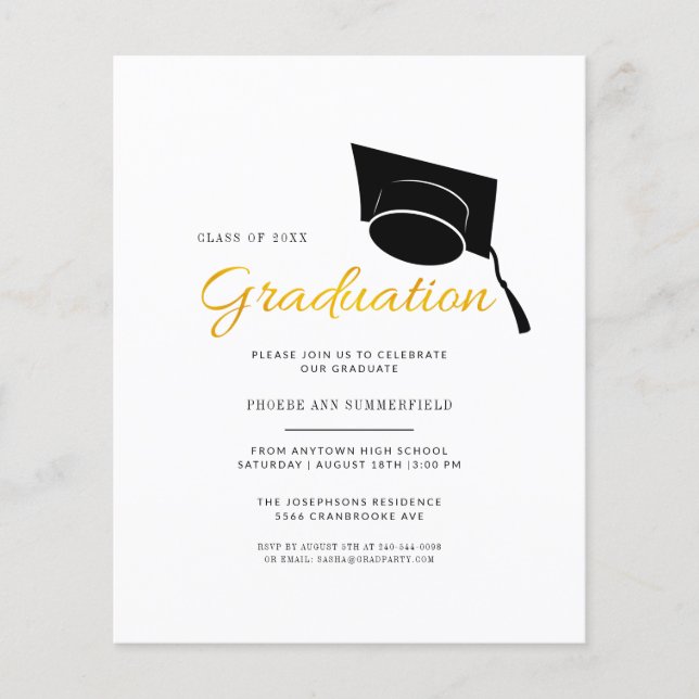 Graduation 2025 Grad Party Invitation (Front)
