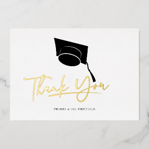 Graduation 2025 Grad Party Thank You Gold