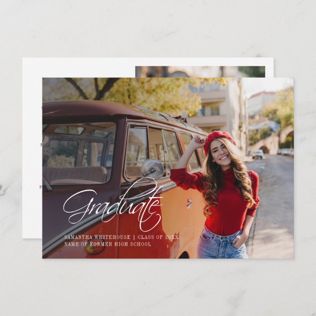 Graduation 2025 Grad Photos Announcement (Front/Back)