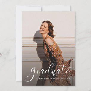 Graduation 2025 Grad Photos Simple Announcement