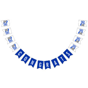 Graduation 2025 In Blue and Black  Bunting