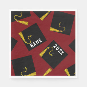 Graduation 2025 Maroon Napkin