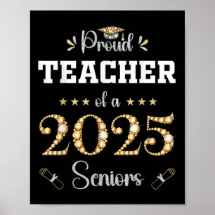 Graduation 2025 Matching Family Grad Party Proud T Poster