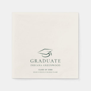 Graduation 2025 Minimalist Modern Party Paper Napkin