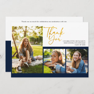 Graduation 2025 Modern Script Graduate Thank You Announcement