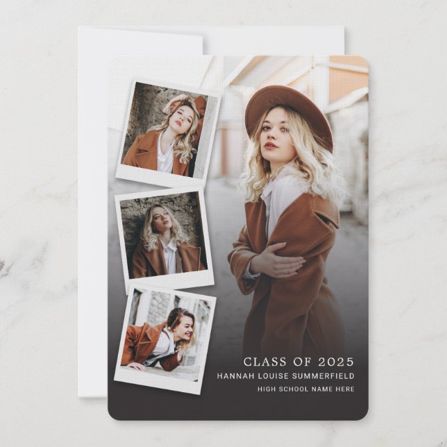 Graduation 2025 Multi Photo Announcement (Front)