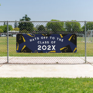 Graduation 2025 Navy Blue Banner