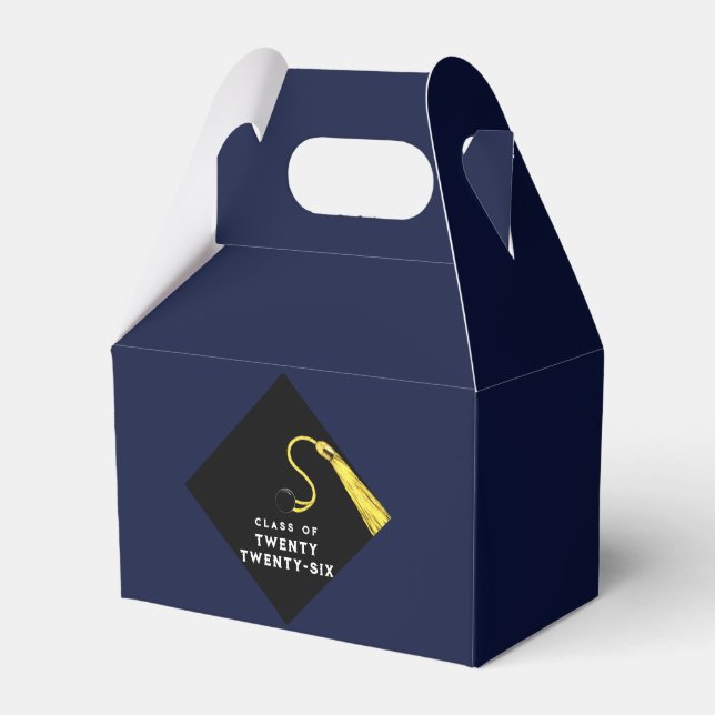 Graduation 2025 Navy Blue Favour Box (Front Side)