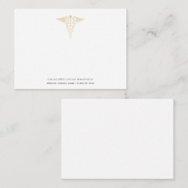 Graduation 2025 Nurse Pinning Thank You Card (Front/Back)