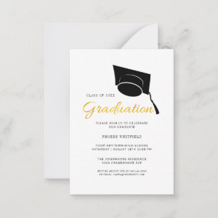 Graduation 2025 Party Grad Cap Invitation